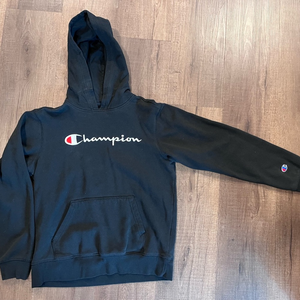 Champion Boys Hoodie, Size XL Black